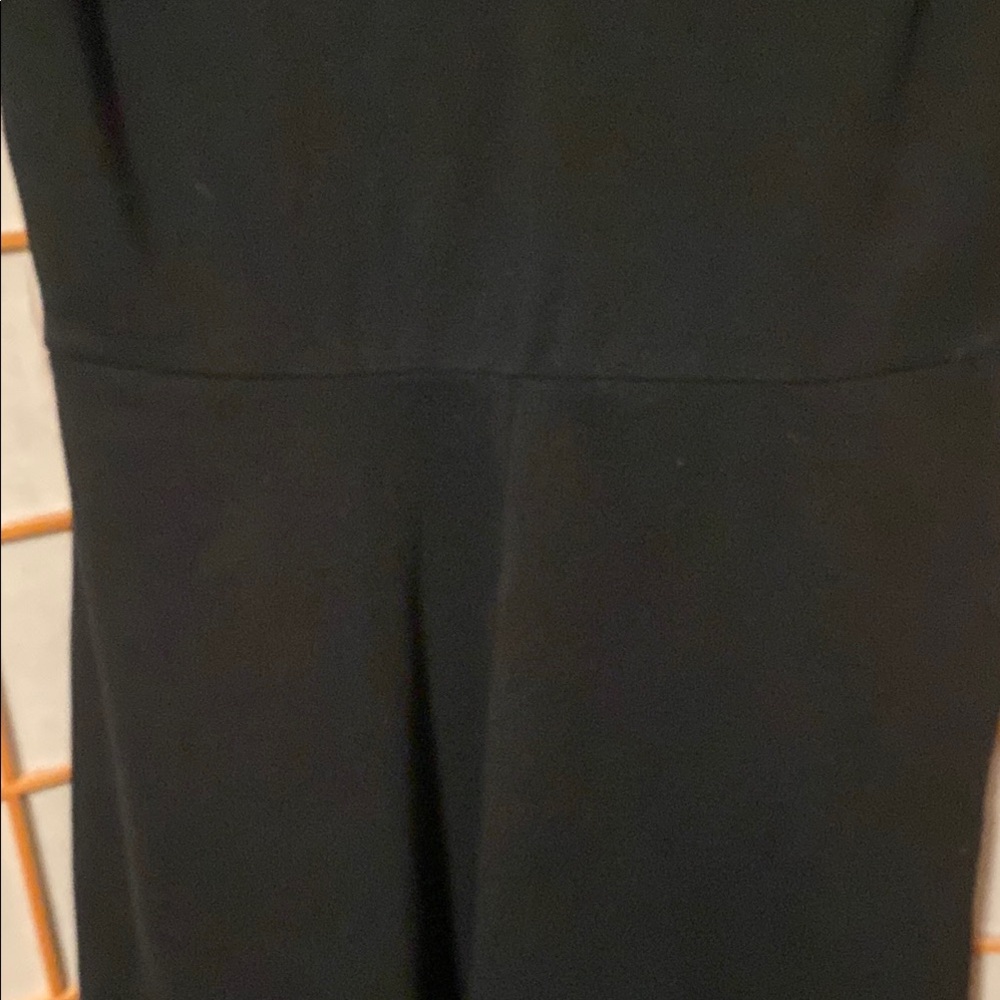 New York & Co Black Cap Sleeve A-line dress 100 % cotton size L - Picture 6 of 8